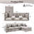 Wauseon 2-Piece 108.7" Upholstered L Shape Sofa with Convertible Chaise-1091701406