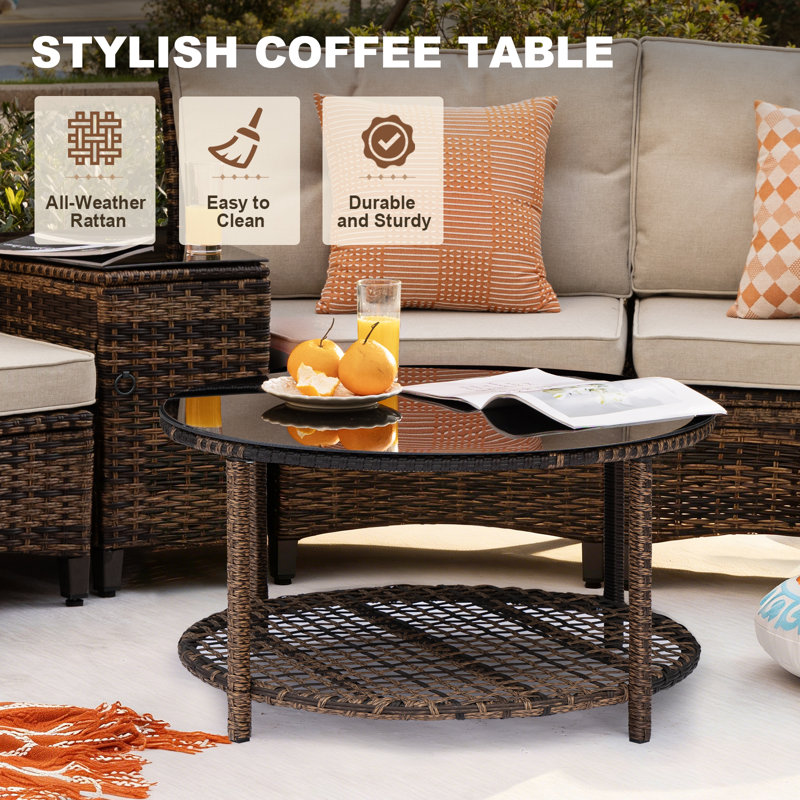 2-Person Single Chairs with Coffee Table