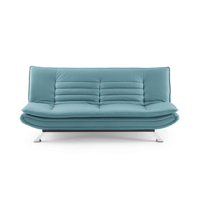Bridglal Solid and Engineered Wood Convertible Sofa with Pocket Springs, Green 100% Polyester