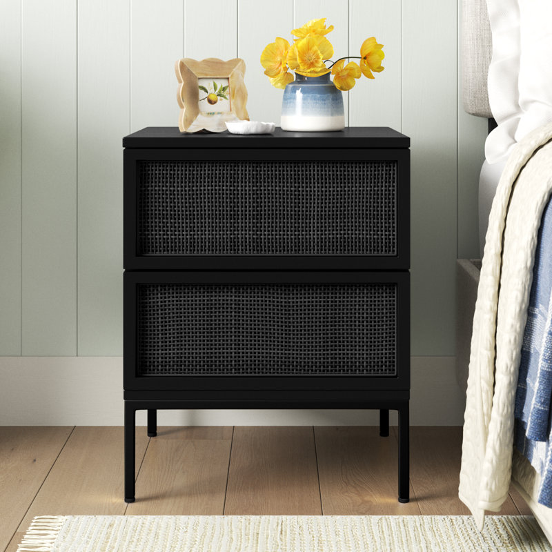 Prudhoe 18'' W Nightstand, Black