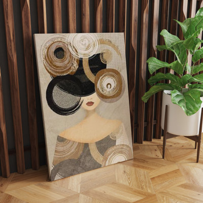 Stunning Decorative Canvas Painting, 19.7 x 27.6 inches | 100% Canvas with 100% Wooden Frame (Thickness: 0.8 x 1.2 inches) | Perfect for Living Room, Bedroom, or Office Decor, Elegant Art Piece for Any Space