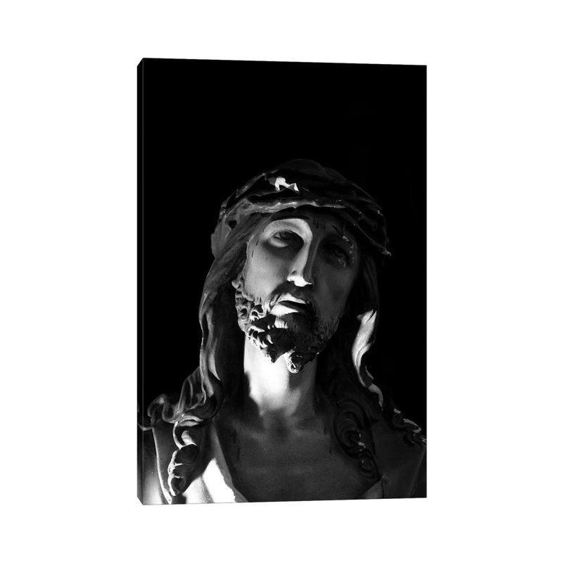 Jesus Christ Sculpture - Wrapped Canvas Print, 20.32 cm H x 30.48 cm W