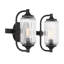 Éclairage pour meuble-lavabo de salle de bain 2 lumières Nunley en noir mat-2010786064-2010786066-2010786069