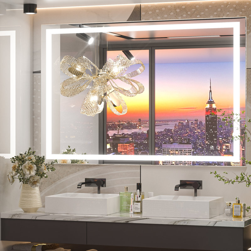 Miroir de salle de bain Martrez, 40 po x 32 po