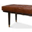 Banc en cuir véritable Prince Albert