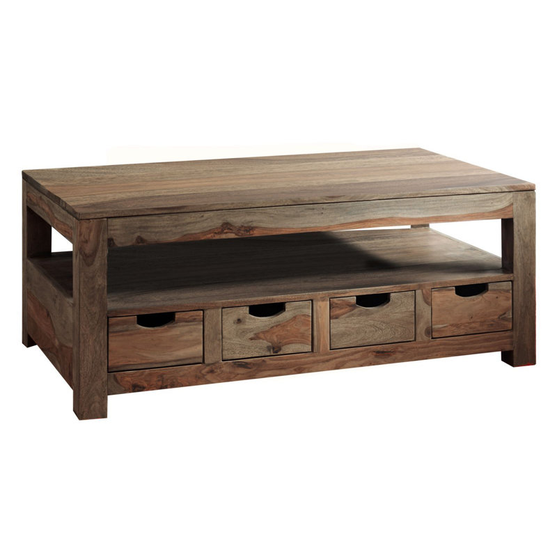 Nature Solid Wood Four Leg Coffee Table