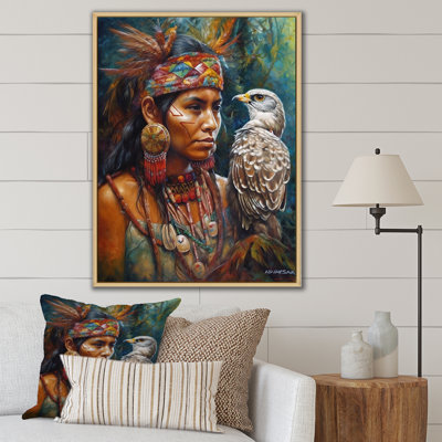 " Native Woman With Magical Owl "
