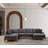 Stylish Corner Sofa, Anthracite Color, 78.7 x 123.6 x 59.1 inches | Beech Wood & Chipboard Frame, 100% Polyester Fabric, Dry-Cleanable | Soft Grey Foam & Silicone Foam Cushions for Ultimate Comfort-90667765-90667764