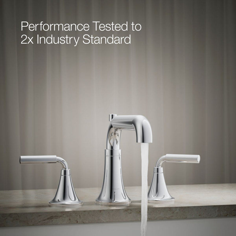 Tone Bath Faucet Trim With Diverter Spout, Polished Chrome