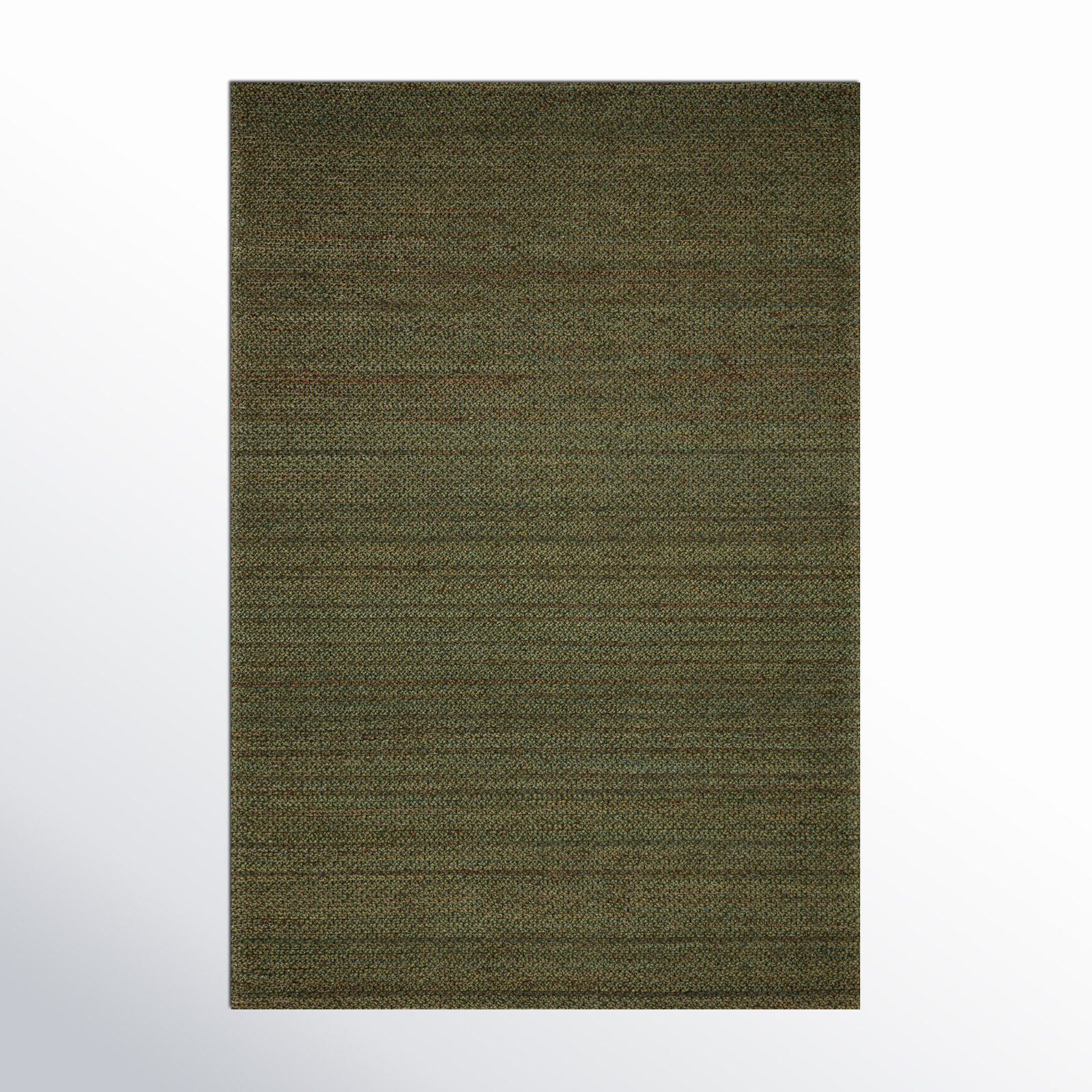Abisai Green Hand-Woven Jute Rug, Rectangle 2'3" x 3'9"