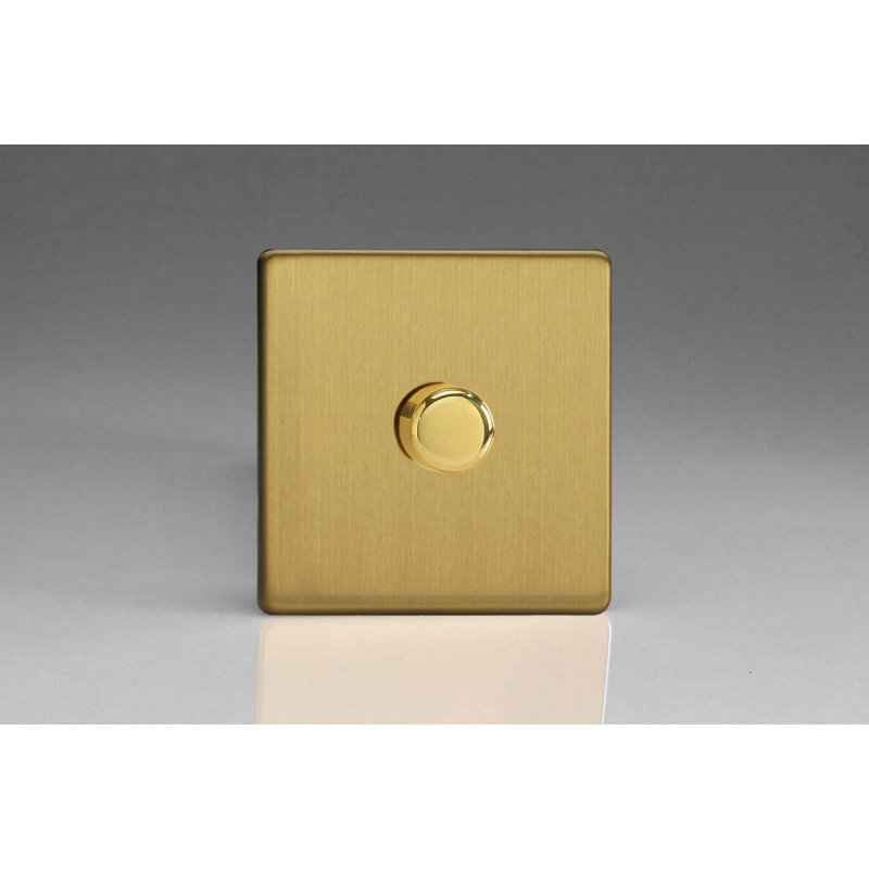 Wall Mounted Dimmer, Brushed Steel