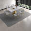 Ensemble de table de salle à manger moderne et durable avec base plaquée or et chaises en cuir pour la cuisine à domicile
