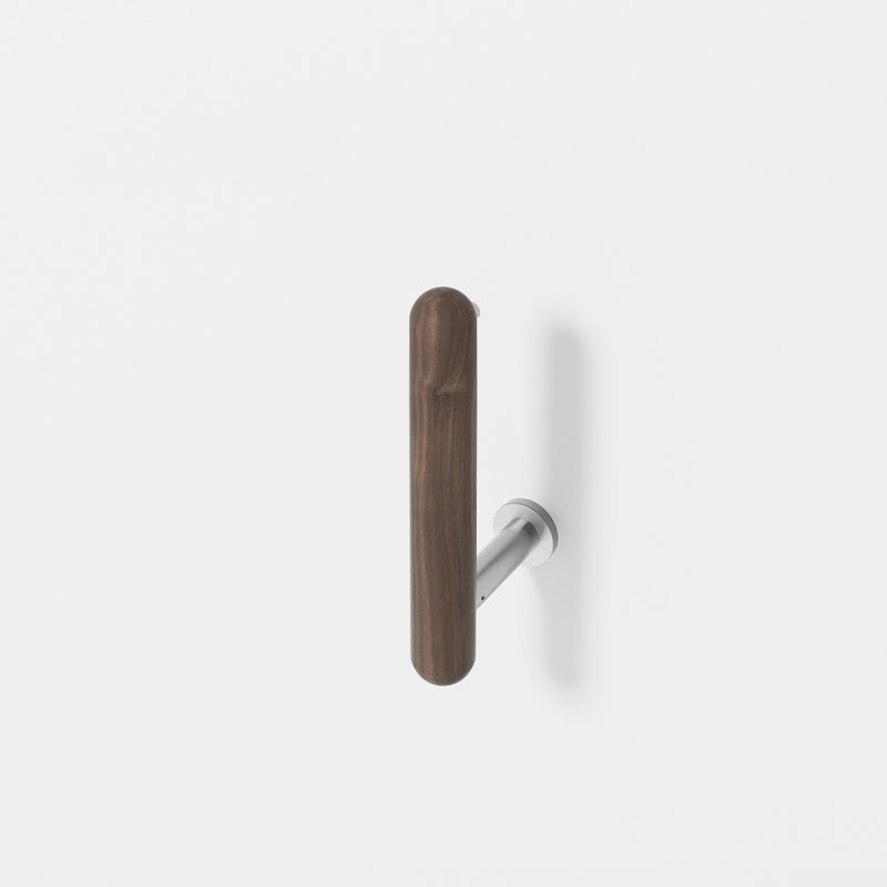 Estell Wall Mounted Toilet Paper Holder, Walnut