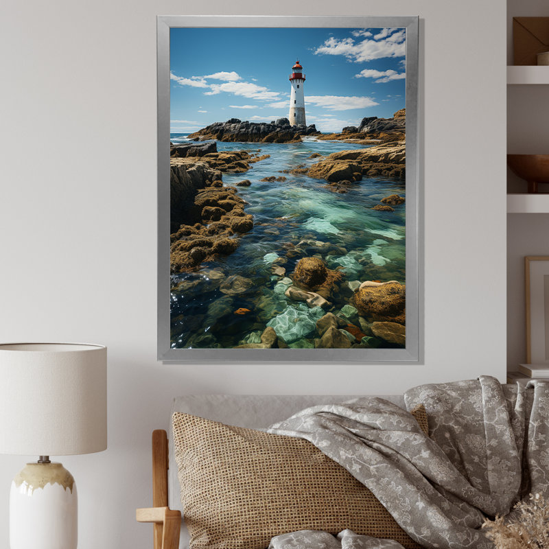 Photo sur toile, "Phares d'Acampo" par The Cliff, H 20 po x l 12 po x P 1 po, Cadre photo argenté
