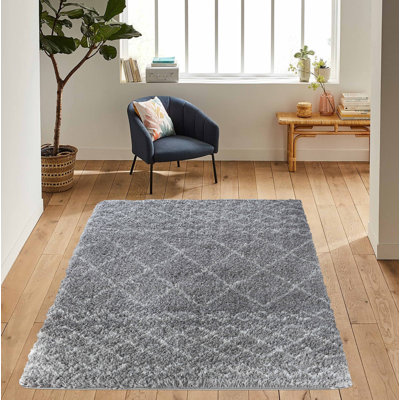 Tocoloma Geometric Shag Area Rug
