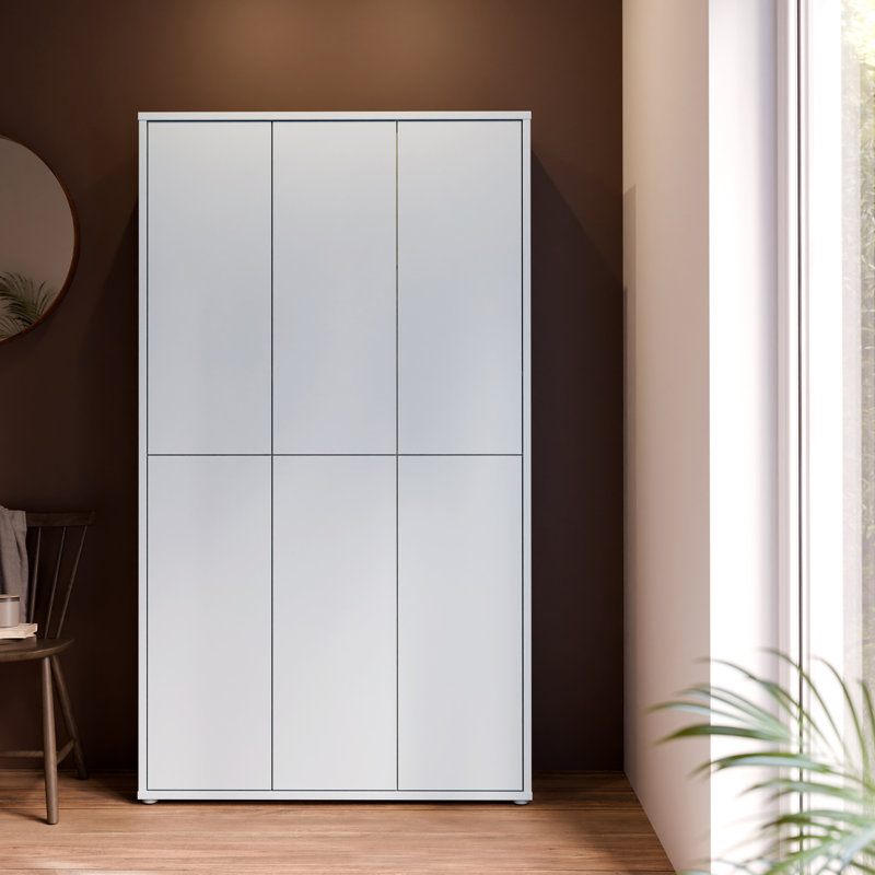 Rylon 24 Pair Shoe Storage Cabinet, Grey