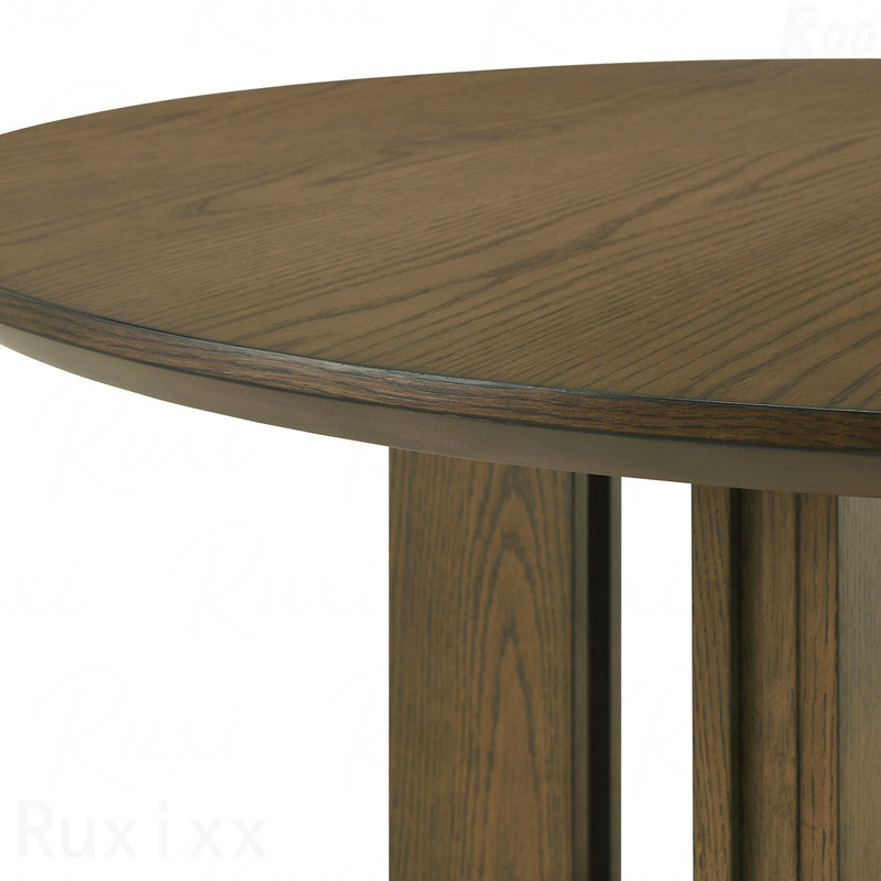 Crispin Brown Round Counter Height Dining Table