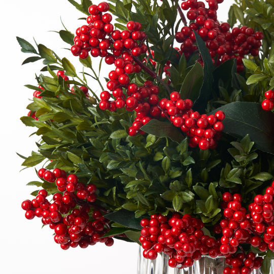 Faux Floral Arrangement in Vase
