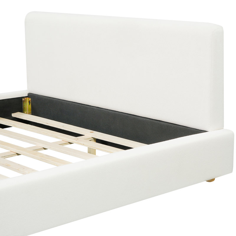 Base de lit tapissier avec tête de lit très épaisse Modern, Queen