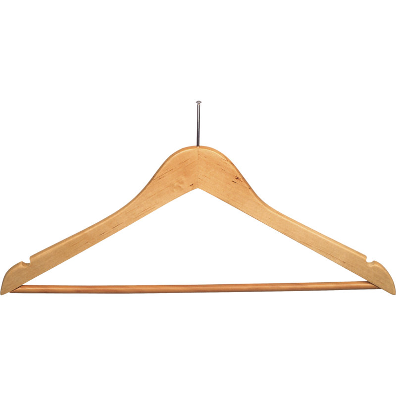 Support en bois anti-vol flat, Naturel avec barre, 100