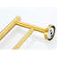 Barre à serviettes en or brossé 23,6 po - fixation murale en acier inoxydable pour salle de bain, chambre à coucher, cuisine et buanderie-1370029257