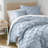 Bailey Blue Diamond Pucker Woven Wrinkle Resistant 3-Piece Twin/Twin XL Comforter Set-110406106-110406110