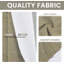 Fabdivine Pure Linen Eyelet Curtains 54x120 Inch Stylish Window Drapes for Home-Vishvjaal-938940126