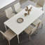 White Sintered Stone Tabletop Dining Table-2070303020