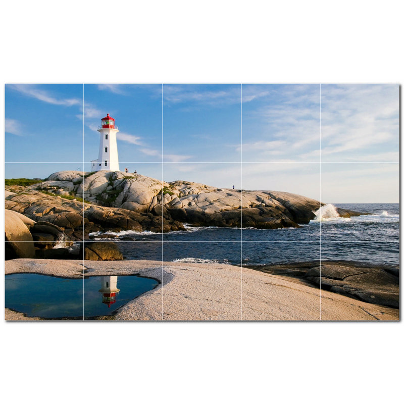 8'' x 8'' Satin Ceramic Decorative Mural