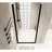 34"X 72" Shower Door With Pivot And 6Mm Tempered Glass, Black Aluminum Half Frame Safe - Arrival Packaging Secure