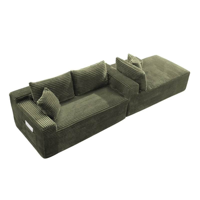 Canapé modulaire 106,3 po Cloud, Green
