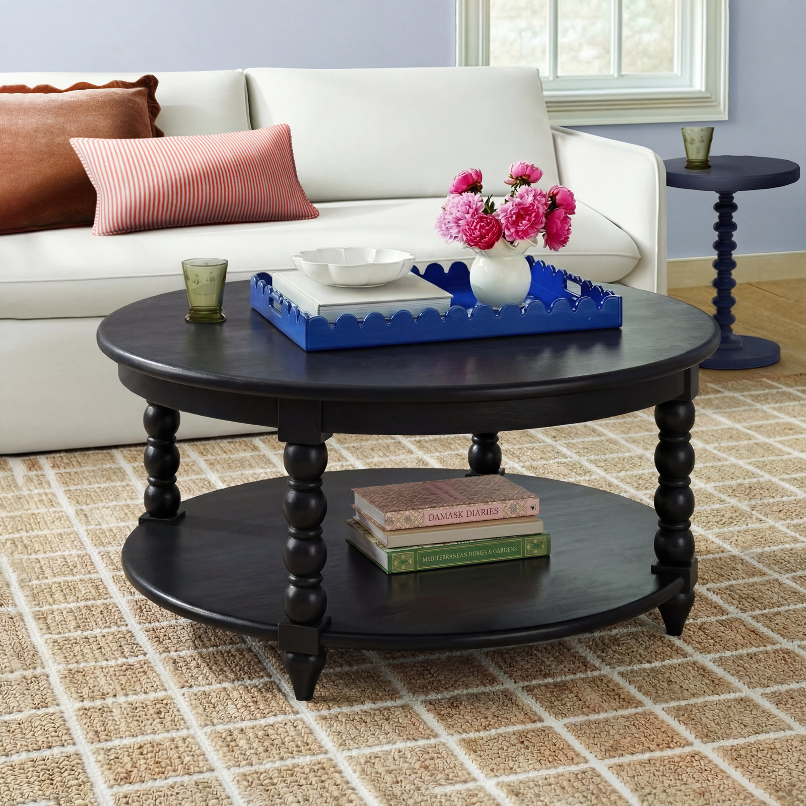 Isabel Acacia Coffee Table, Black