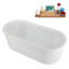 Baignoire autoportante 59 "avec drain interne Streamline-102144227