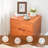 Mid Century Modern Grooved Handle Wood Nightstands Side Table Bedroom Storage Drawer-83329806