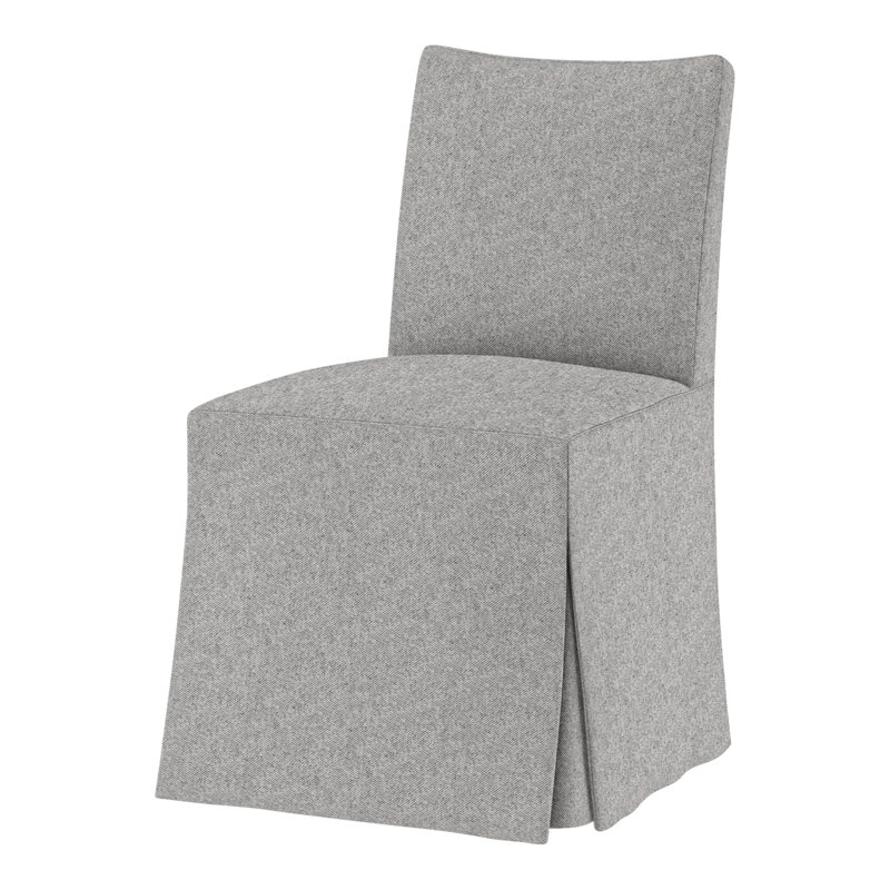 Chaise parsons Lia, Flanelle Perigold Aspen gris clair