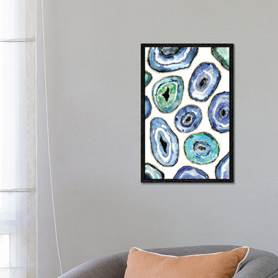 Watercolor Geodes by Blursbyai - Floater Frame Gallery-Wrapped Canvas Giclée on Canvas