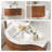 35" Floating Curved Brown Bathroom Vanity Half-Circle Bathroom Cabinet-1136519745-1133099861