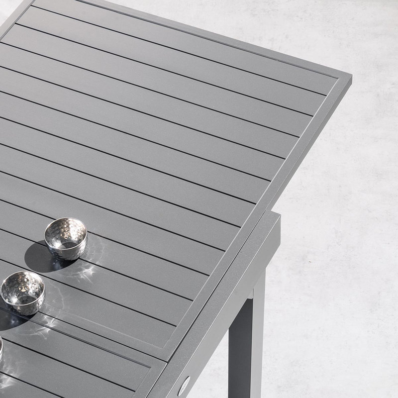 Antonioni Rectangular Metal Extendable Outdoor Dining Table , 135cm cm W 90cm cm D