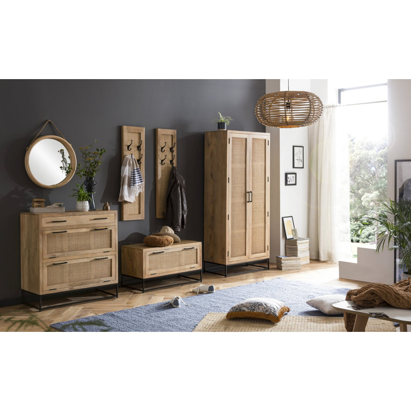 Surrender 2 Door Solid Wood Wardrobe