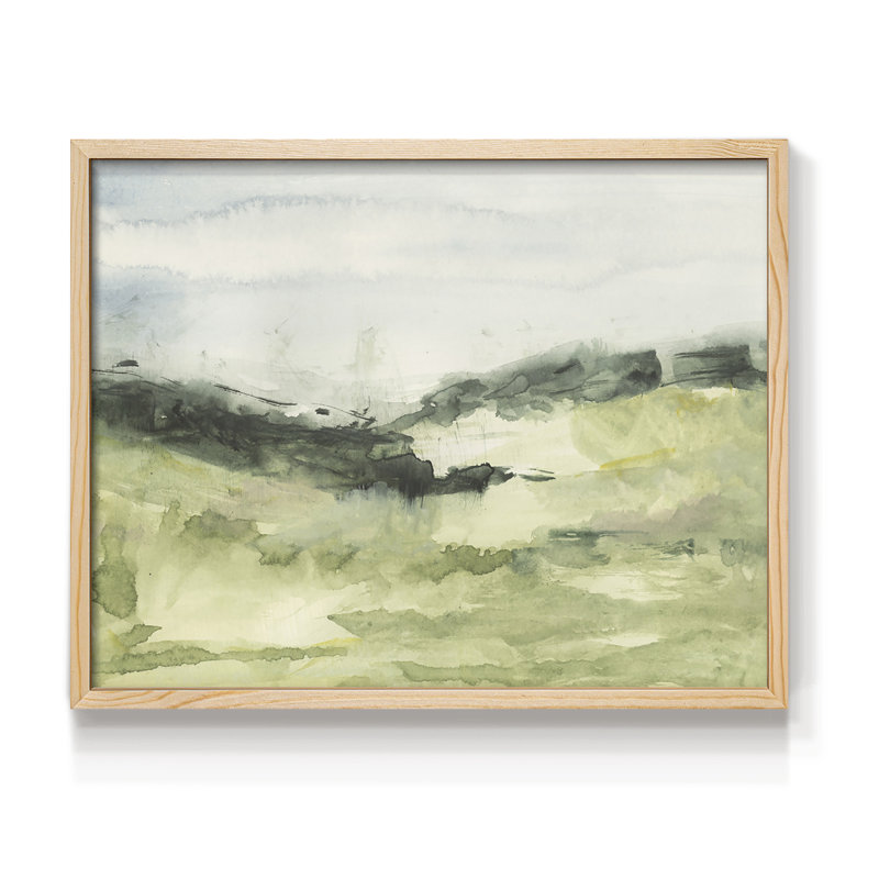 Hill Scramble II - Reproduction encadrée - Restickable, H 8 po x l 10 po, Naturel