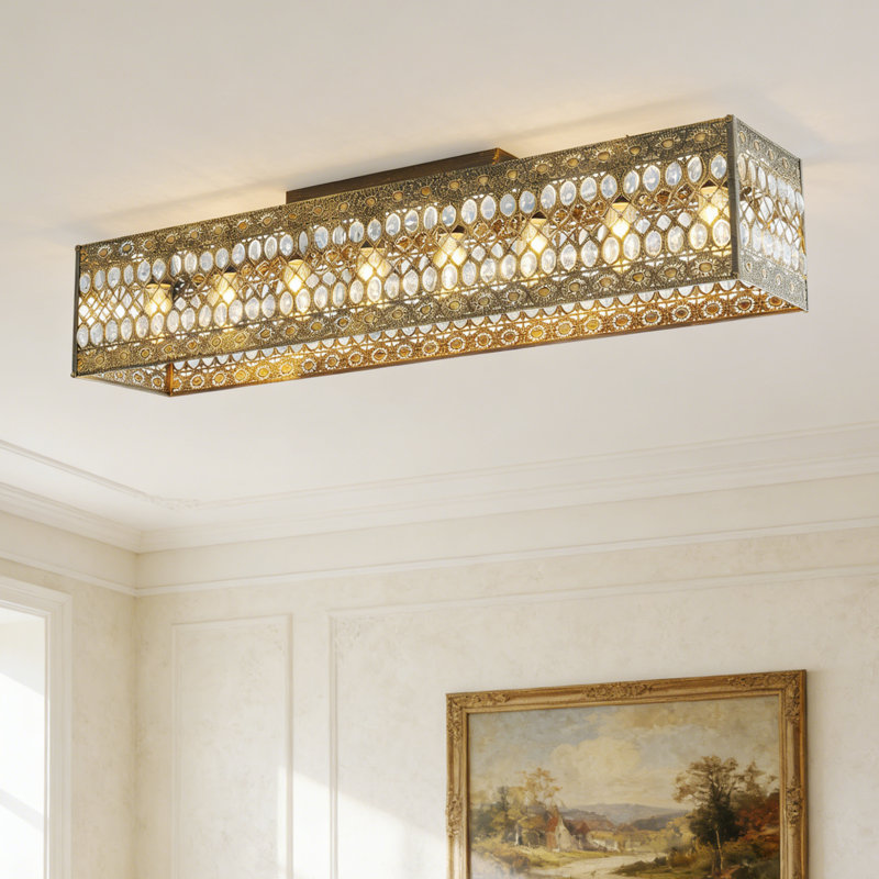 Plafonnier encastré 8 lumières 48 po