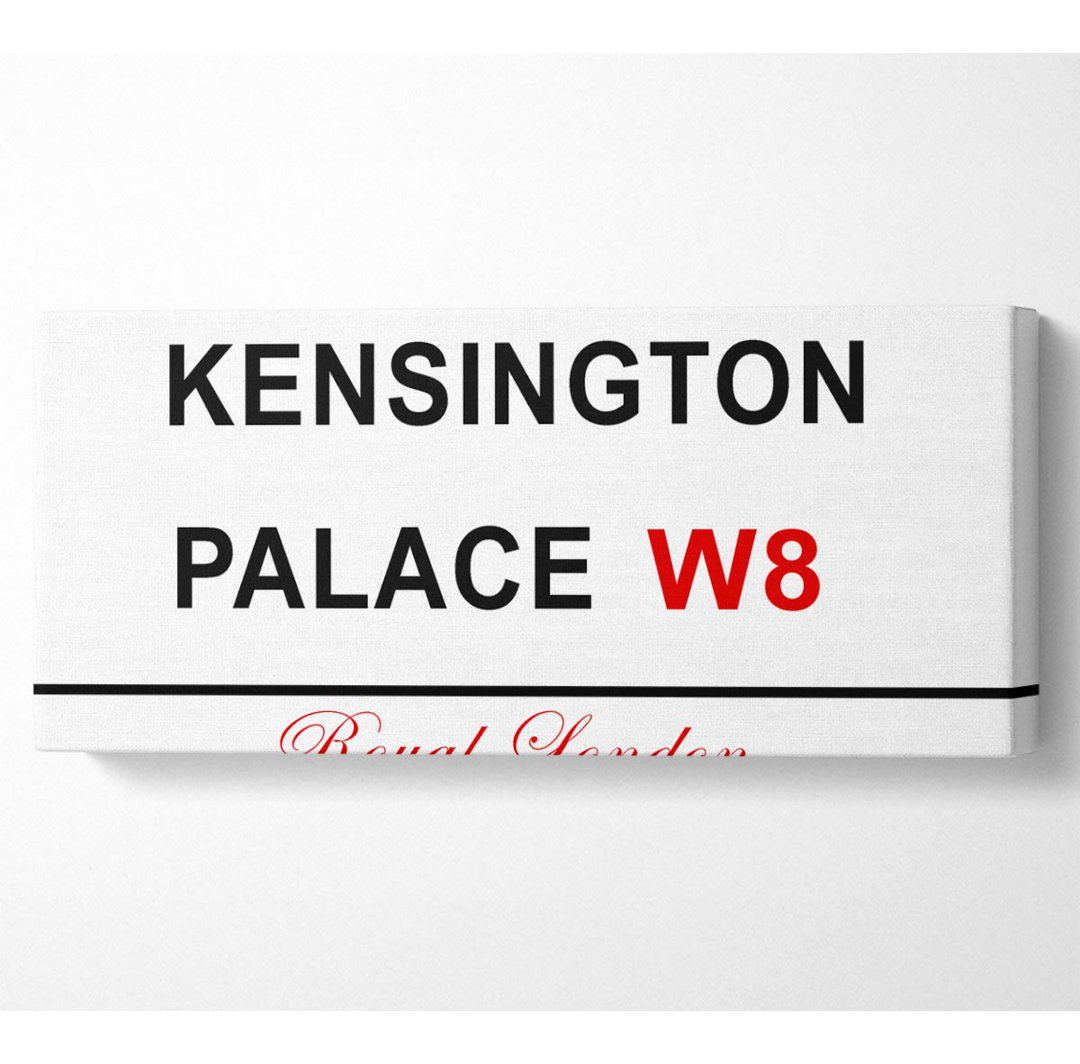 Kensington Palace Schilder Panoramaleinwand