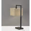 Table de chevet noire 25 "avec prise Suzy