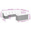 Ensemble de canapé de patio 12 pièces avec coussins en polyester noir Latitude Run®-247640728-247640731