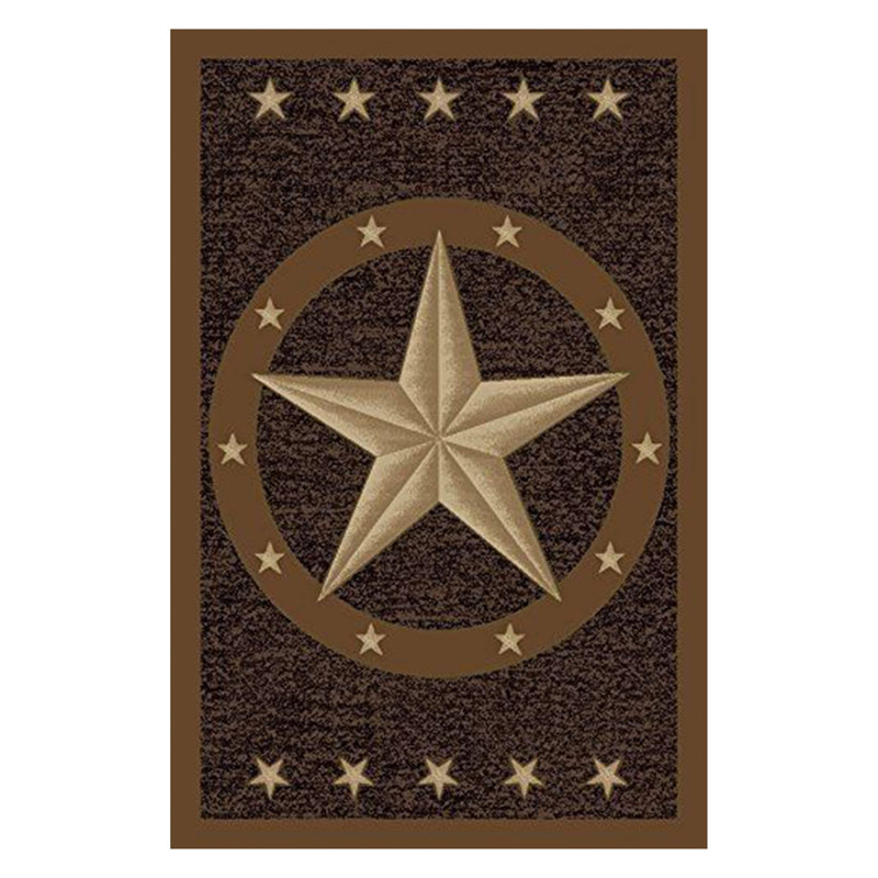 Furnish my Place 800 Texas Star Cowboy Area Kids Rug for Playroom, Bathroom & Kindergarten Classroom, Floor Mat, Texas Western Star Rustic, Multicolor