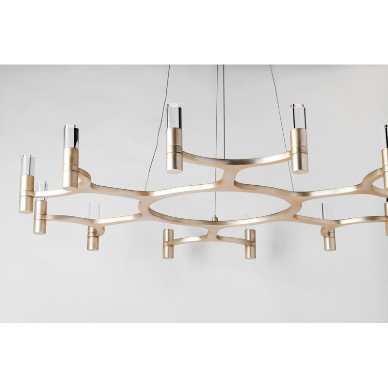 Nexus 16-Light Unique Wagon Wheel LED Chandelier