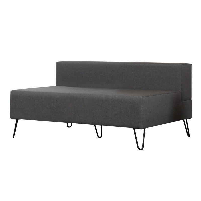 Causeuse rembourrée Rosendahl, 100 % polyester gris foncé