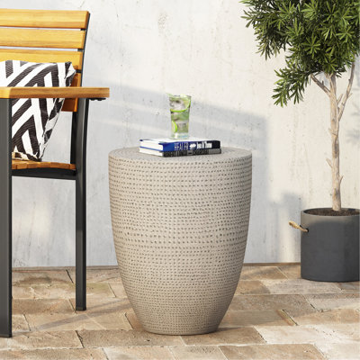 Outdoor Lightweight Concrete Side Table