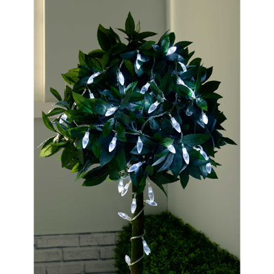 12.61 cm Solar Twinkle Globe String Lights Lamp Lighted Christmas Tree