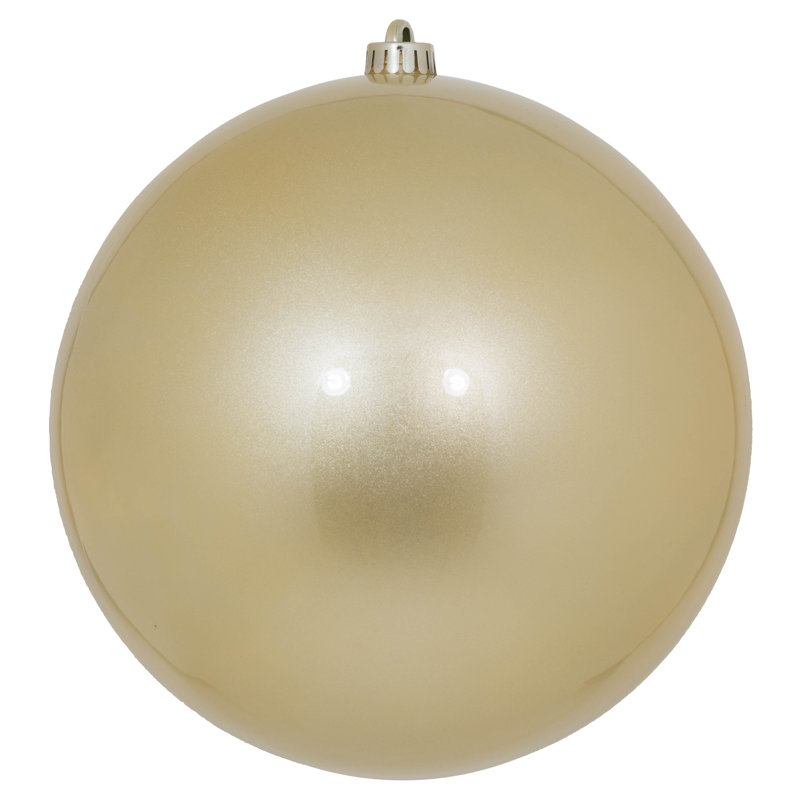 Holiday Décor Ball Ornament, 10", Champagne